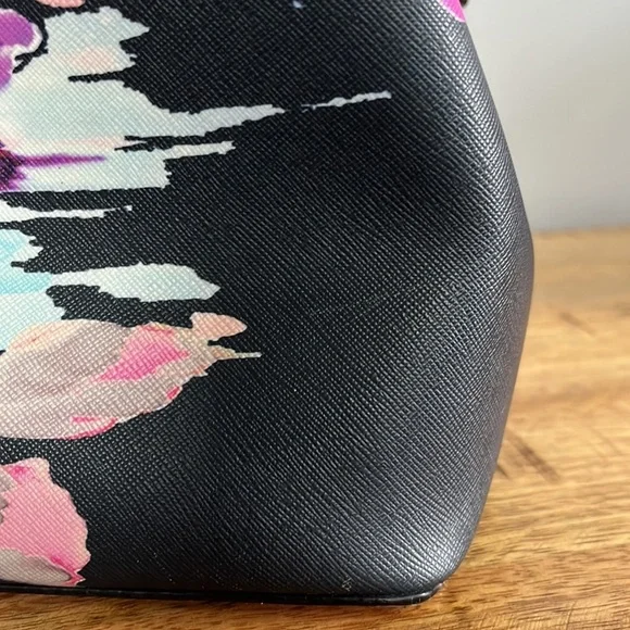 Kate Spade Black and Pink Floral Shoulder Bag - Picture 13 of 16